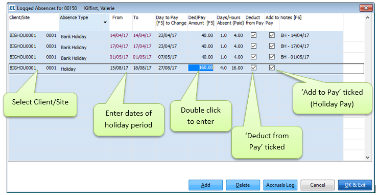 Processing Holidays 1