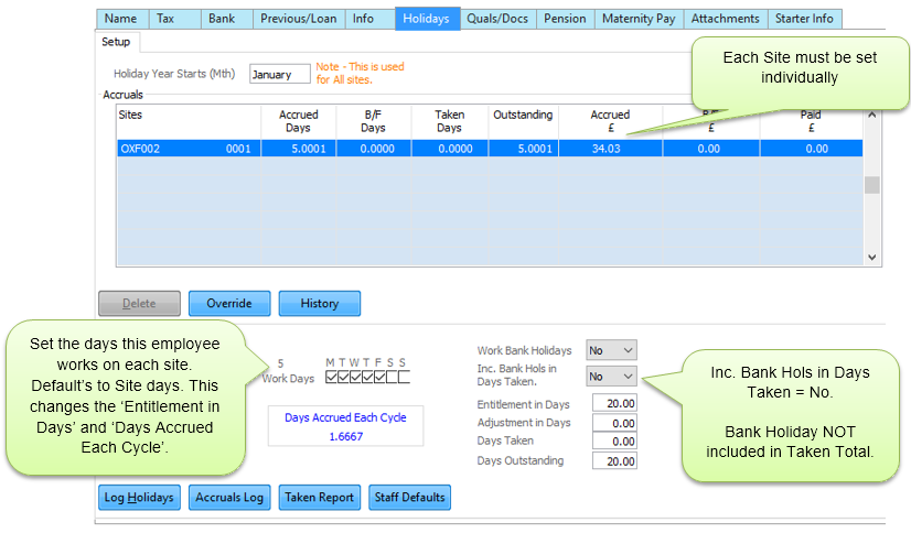 Managing Payroll > Holiday Pay > Holiday Pay Setup