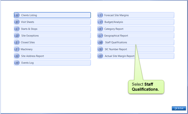 Chairman's Reports
