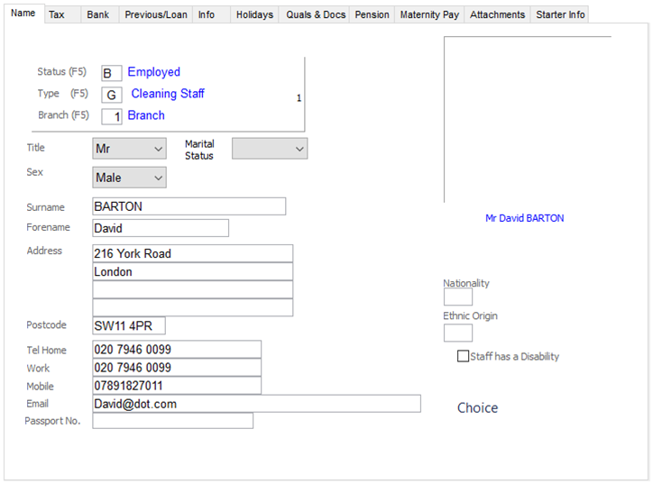 NameTab