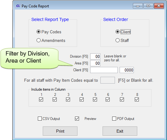 PayItemCodeReportUpdate